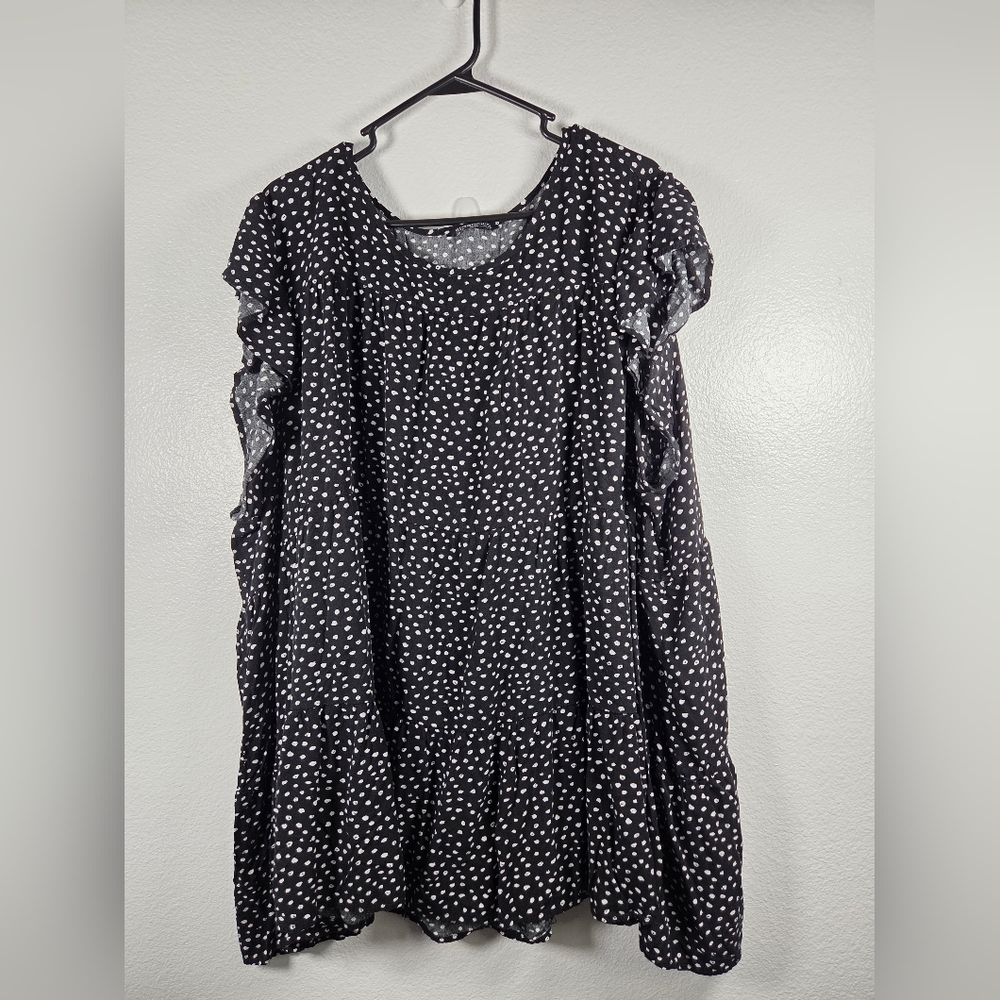 Black and White Polka Dot Blouse